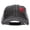 Black, variant on Small Red Apple Patched Low Profile Special Cotton Mesh Cap - Black OSFM