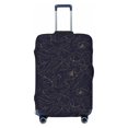 thumbnail image 2 of Goofa Copper-Gold Gloss Outline Peony Pattern Luggage Covers For Suitcase,Suitcase Cover Protector Fit 18-32 Inch Luggage-X-Large, 2 of 9