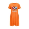thumbnail image 5 of WJHWSX Womens Nightgown,Nightgowns for Women,Comfort Fit,Moisture Wicking,Printed,Orange,M(US:6), 5 of 7