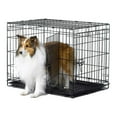 thumbnail image 5 of Jaula de metal plegable para perros, Jaulas para perros Jaula pequeña para mascotas de peluche, Jaula plegable para perros, Puerta única, Negro, 5 of 5