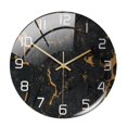 thumbnail image 1 of Reloj de Pared de Estilo Nórdico Textura de Mármol Batería Redonda, 1 of 9