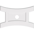 thumbnail image 1 of Ekena Millwork CMP34X22HN-04000 4 in. ID x 7,25 in. Rectangle Havre Architectural Grade Médaillon de Plafond Contemporain PVC, 1 of 1