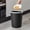 Black, variant on TaTaai 1Pcs Striped Trash Can Plastic Wastebasket Round Garbage Container Bin for Bathroom, Kitchen, Bedroom, Home Office, College Dorm