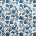thumbnail image 1 of oneOone Cotton Cambric Medium Blue Fabric Leaf With Abstract Texture Sewing Material Print Fabric By The Yard 56 Inch Wide, 1 of 5