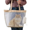thumbnail image 4 of Transparent Nylon Mesh Portable Pet Bag, Foldable Handheld Cats Bag, Breathable Travel Carrier, Adjustable Drawstring Window, Safe and Comfortable for Pets, 4 of 6