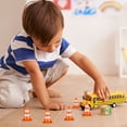 thumbnail image 2 of 7 Pcs Cônes de Circulation Miniatures Cônes de Construction Routière Jouets Éducatifs pour Enfants Ornements de Table de Sable, 2 of 5