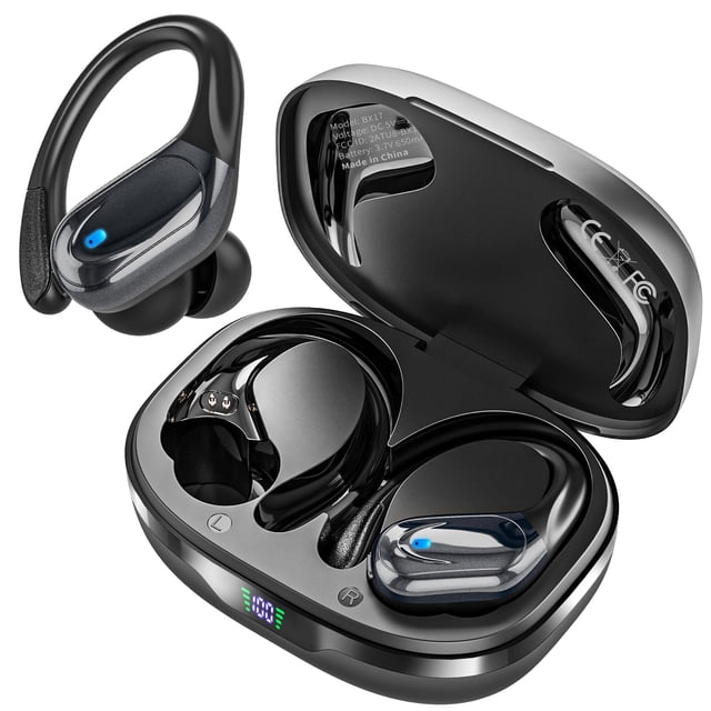 Auriculares inalámbricos Catitru BX17 Bluetooth 80 horas de reproducción negros