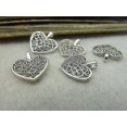 thumbnail image 1 of 10pcs Alloy Metal With Rhinestone Personalized Peach Heart Keychain Bag Pendant Accessories Girl Gift Decoration Niuniu, 1 of 3