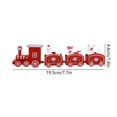 thumbnail image 2 of Juego de tren de Navidad de 3 piezas Ehuebsd adorno navideño regalo para niños decoración del hogar rojo, 2 of 3