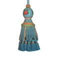 thumbnail image 1 of Laura-Blue hand painted tassel, 1 of 1