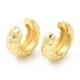 thumbnail image 1 of Rack Plating Brass Cuff Earrings for Women Lead Free & Cadmium Free Long-Lasting Plated Ring Real 18K Gold Plated 13x14x5mm, 1 of 2