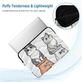 thumbnail image 2 of FORMRS 13"-13.3" Laptop Sleeve Protective Case Soft Carrying Quilted Computer Bag Cover, Gray Cute Chubby Cat, 2 of 7