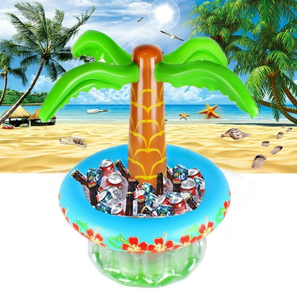 Enfriador de cerveza inflable Palmera inflable para fiestas en la piscina y en la playa Suministros para fiestas hawaianas Decoraciones para fiestas de verano