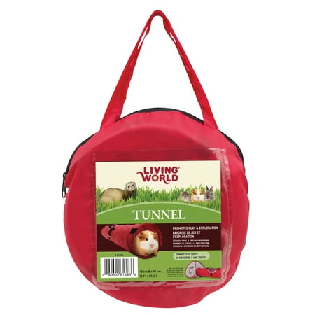 UPC: 0080605613966 | Living World Pet Tunnel  Red/Grey
