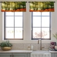 thumbnail image 4 of LALILO Kitchen Curtain Valance Beautiful Quiet Park Bright Rod Pocket Window Curtain 52"x 18" Set of 2, 4 of 7