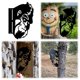 thumbnail image 2 of Decoraciones acero Peek-A-Boo volteando el signo metal Peeping Animal Wall Art Ornament (3), 2 of 8