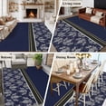 thumbnail image 5 of Boho Navy Blue Flower Area Rugs 5'x8', Washable Small Throw Rugs for Classroom Bedroom, Abstract Bohemia Pesley Floral Indoor Outdoor Rug Non-Slip Low Pile Carpet Runner Reversible Floor Mats, 5 of 8