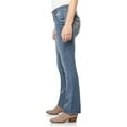 thumbnail image 3 of WallFlower Women's Luscious Curvy Bootcut Mid-Rise Insta Stretch Juniors Jeans (Standard and Plus), 3 of 6
