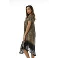 thumbnail image 2 of Riviera Sun Rayon Crepe Batik Marble Short Sleeve Umbrella Dress, 2 of 3