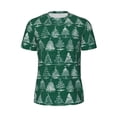 thumbnail image 5 of Wukai Christmas Trees Print Men's Short-Sleeved Mesh T-Shirt,Quick-Dry Short Sleeve Workout T-Shirt-6X-Large, 5 of 8