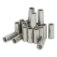 thumbnail image 4 of Coupling Nut, Round 20Pcs 304 Stainless Steel Connector Nuts Clear Female Thread  For Pipeline, 4 of 8