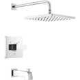 thumbnail image 6 of Faucet Modern  Matte  Shower Faucet  Tub and Shower Trim Kit with Single-Spray Touch-Clean  Shower Head  Matte  (Valve Not Included), 6 of 6