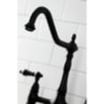 thumbnail image 3 of Kingston Brass Heritage 8" Center Kitchen Faucet With Side Sprayer, 3 of 9