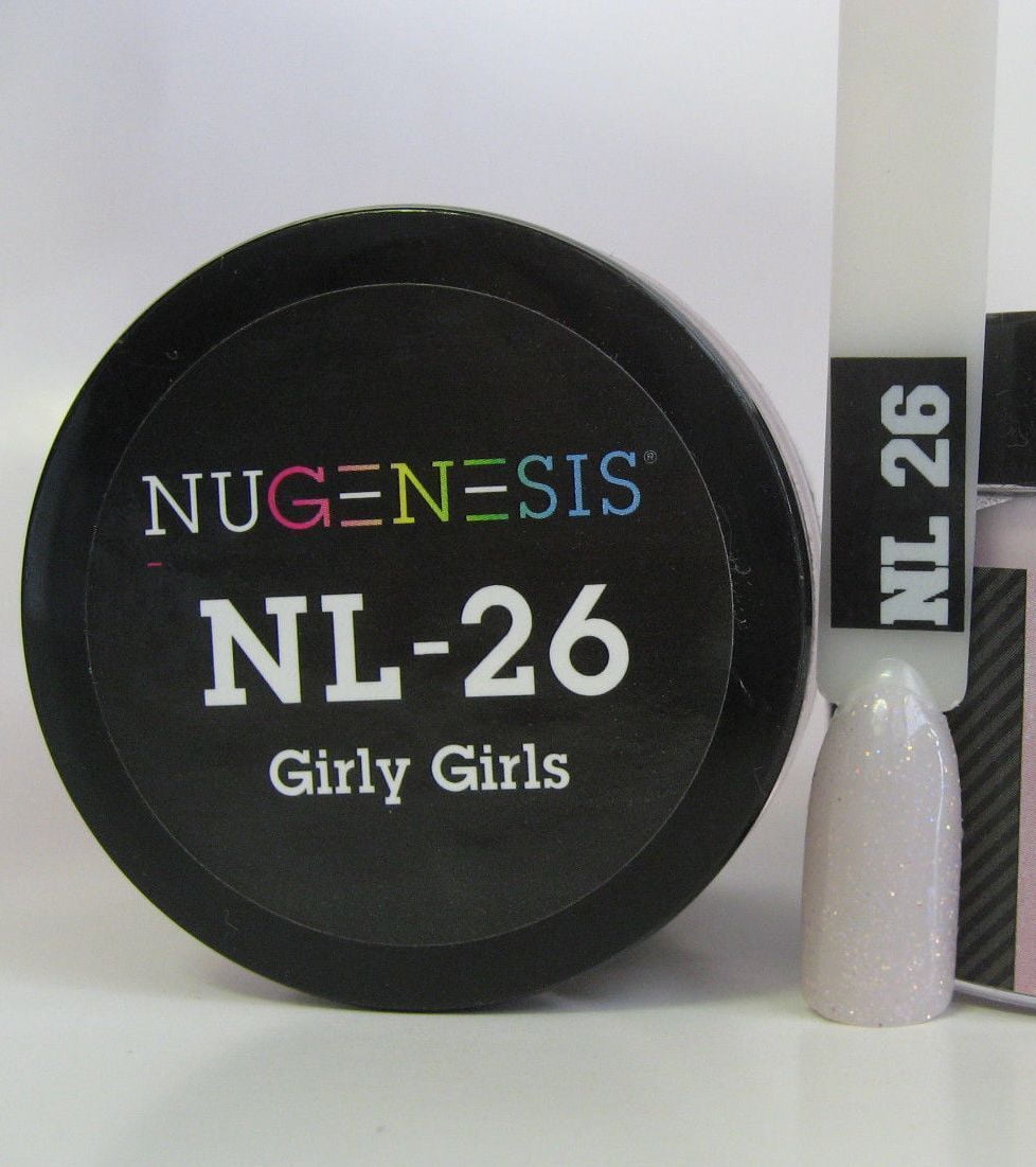 NUGENESIS Nail Color Dip Dipping Powder 1.5oz/jar NL26 GIRLY GIRLS