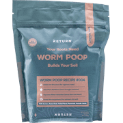 Return Worm Poop Recipe #0041-QT BagNatural Worm Castings for Plants, Vegetable Garden, LawnsEarthworm Soil Amendment & Organic Matter Fertilizer, Indoor & Outdoor UseEco-Friendly, Odor-Free