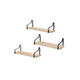 thumbnail image 1 of 3 Repisas Repisa Flotante Madera 50x15cm Muebles Con Soporte Negro Claro, 1 of 4
