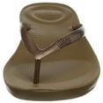 thumbnail image 2 of Fit Flop Women's Iqushion Ergonomic Flip Bronze Sandal - 5M, 2 of 6