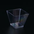 thumbnail image 2 of EeaseMX 50 vasos desechables de plástico de 60 ml, transparentes, trapezoidales, para gelatina, yogur, mousses y postres., 2 of 7