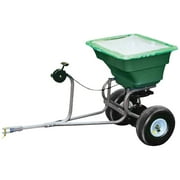 Precision 75 Lb. Self-Lubricating Tow Broadcast Spreader with Cover TBS4000PRCGY