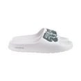 thumbnail image 2 of Men's Lacoste Croco 2.0 Synthetic Slides Wht/Drk Green (7-41CMA0010 1R5) - 10, 2 of 6