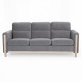 thumbnail image 4 of Modern Solid Wood Three-Seater Sofa 79.5" with Soft Cushions and Durable Construction, 4 of 7