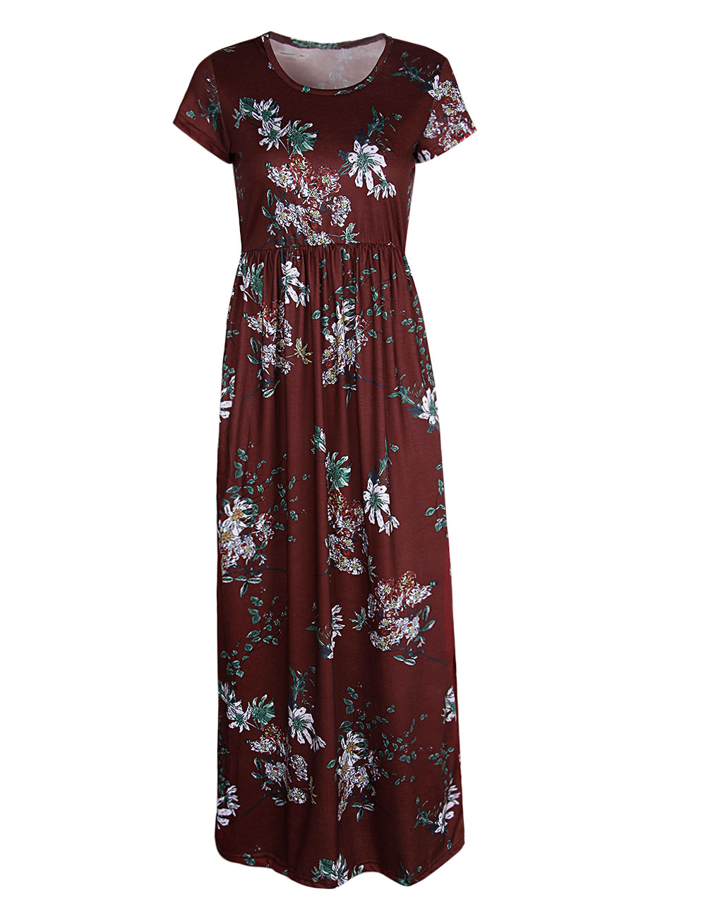Summer Dresses for Women Mother's Day Casual Floral Print Maxi Dresses ...