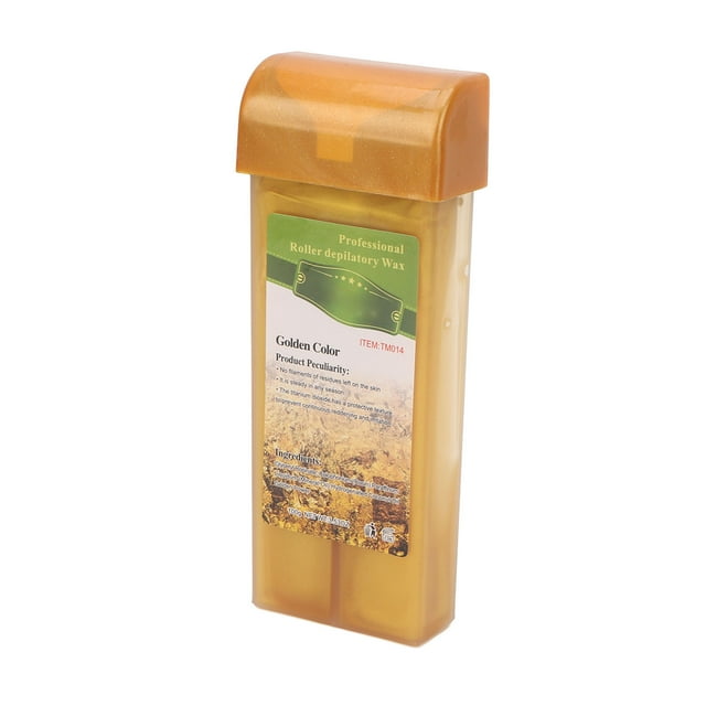 Roll On Wax, Mild Portable Depilatory Wax Refill For Home Coconut Milk White,Gold