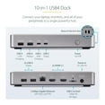 thumbnail image 3 of StarTech.com USB-C Docking Station 10-in-1, USB4, Up to 100W Charging for Laptop, 40Gbps Data Transfer, 2.5Gb Ethernet, Single 8K, Dual 4K Display, 6X USB Not MacOS Compatible, 3 of 9