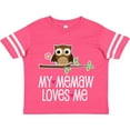 thumbnail image 3 of Inktastic My Memaw Loves Me Grandkids Owl Girls Toddler T-Shirt, 3 of 5