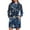 Dark Blue, variant on Christmas Dresses for Women Women's Sweatshirt Dress Long Sleeve Hoodies Dresses with Snowflake Christmas Tree Print for Casual Fall and Winter Wear,Yellow,S