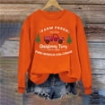 thumbnail image 2 of Retro Vintage Farm Fresh Christmas Trees Red Truck Graphic Women Sweatshirt Funny Holiday Pullover Top, 2 of 4