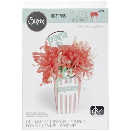 Sizzix Bigz Plus Die By Luisa Elena Guillen-Caja de Palomitas (Popcorn Box)