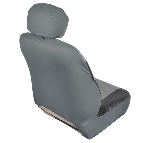Motor Trend Two Tone PU Leather Car Seat Covers, Classic Accent, Premium Leatherette, Front Pair - image 4 of 11
