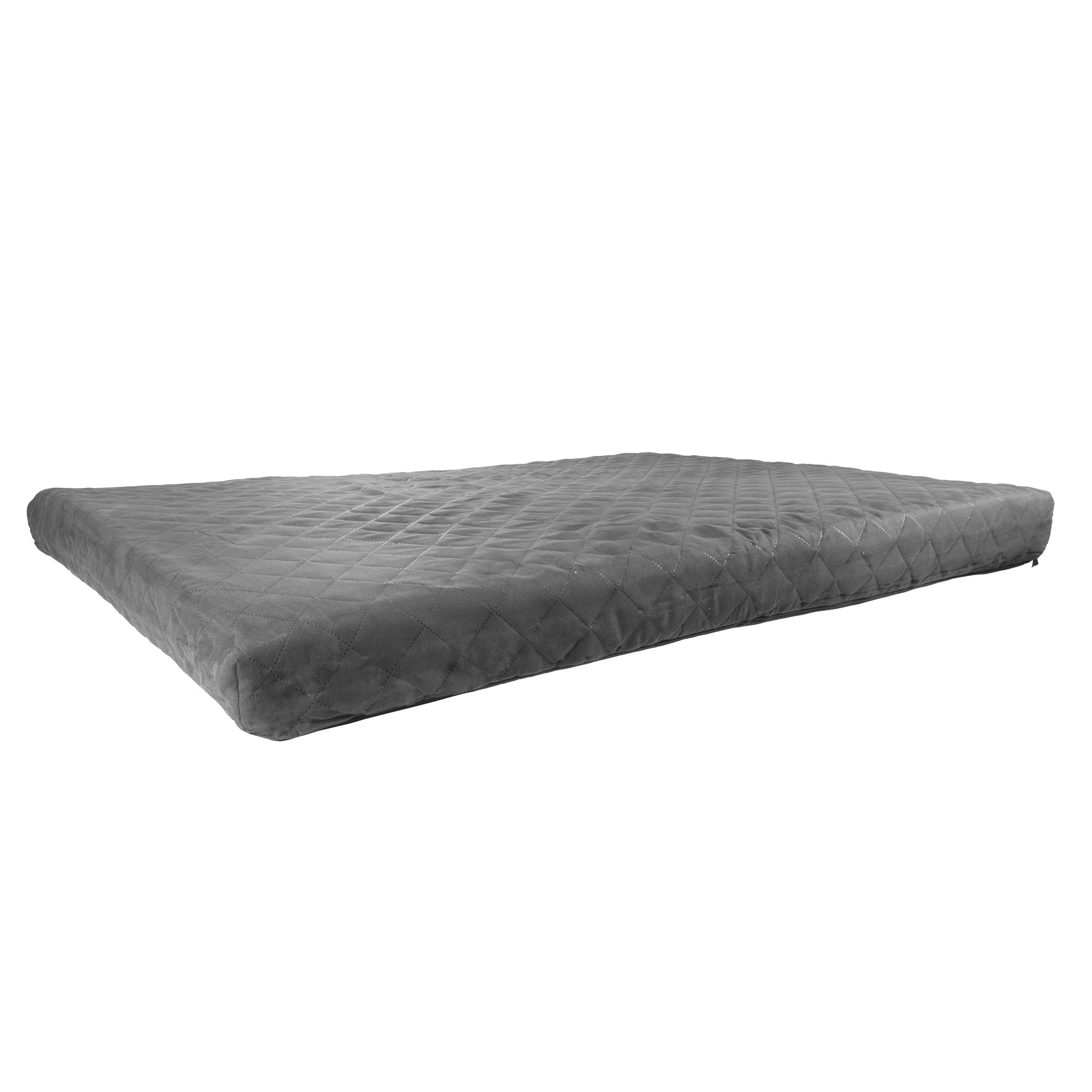 PETMAKER 36in Water-Resistant Dog Bed with Removable Washable Cover (Gray)