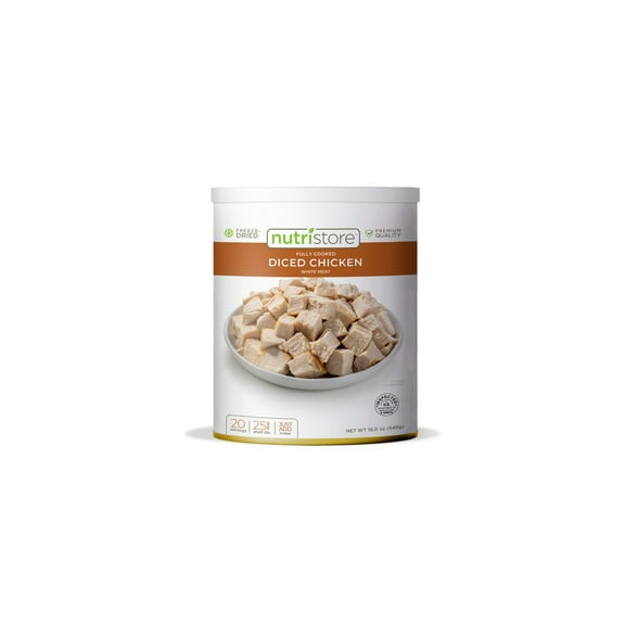 Nutristore Freeze Dried Chicken, Emergency Survival Bulk Food Storage (Pack of 10)