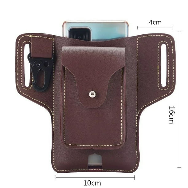 Bolsa Riñonera Vintage con cinturón para hombre funda para teléfono de cuero PU soporte para llaves para exteriores Sywqhk Para Estrenar
