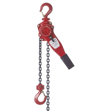 TOHO HSH-616 OP Lever Block / Ratchet Puller Hoist with Overload Protection (0.75 Ton, 20 Foot Chain)