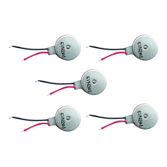 5X Brushless Vibration Motor Mini Vibration Motors DC 3V Flat Coin Button-Type Micro DC Vibrating Motor for Watch