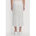 thumbnail image 4 of Women's Pointelle Knit Lace Patchwork Midi Skirt, 4 of 4