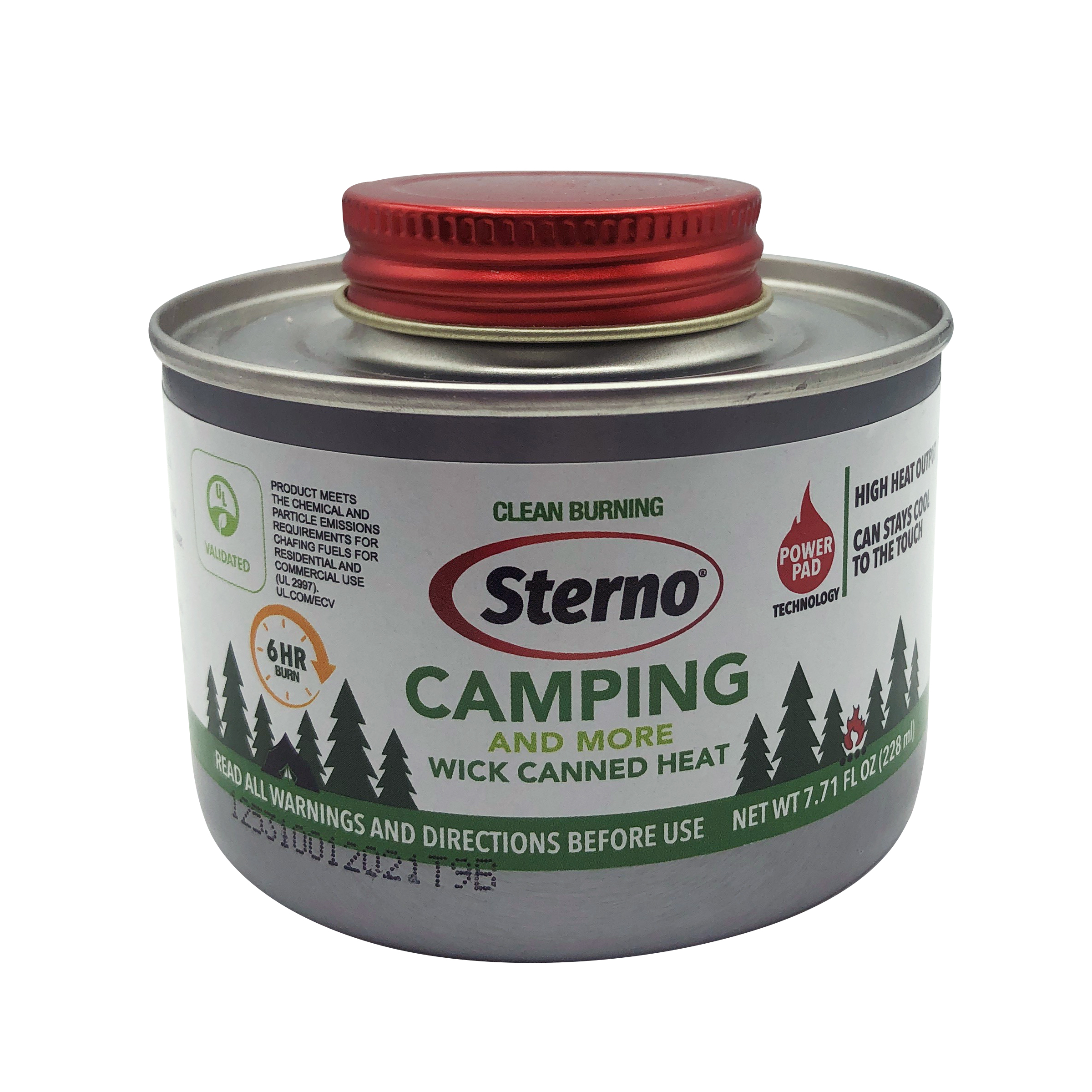 Chef Master 8 Oz Butane Fuel Cartridge - UL Listed - For Camping Stoves